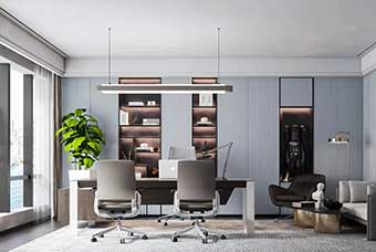 本溪轻奢风格-书房