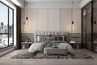 本溪现代风格-卧室