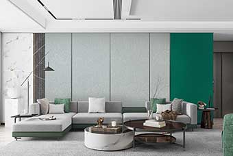 本溪轻奢风格-客厅