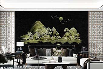 本溪森佰汇航空纤维墙咔（湖光山色）